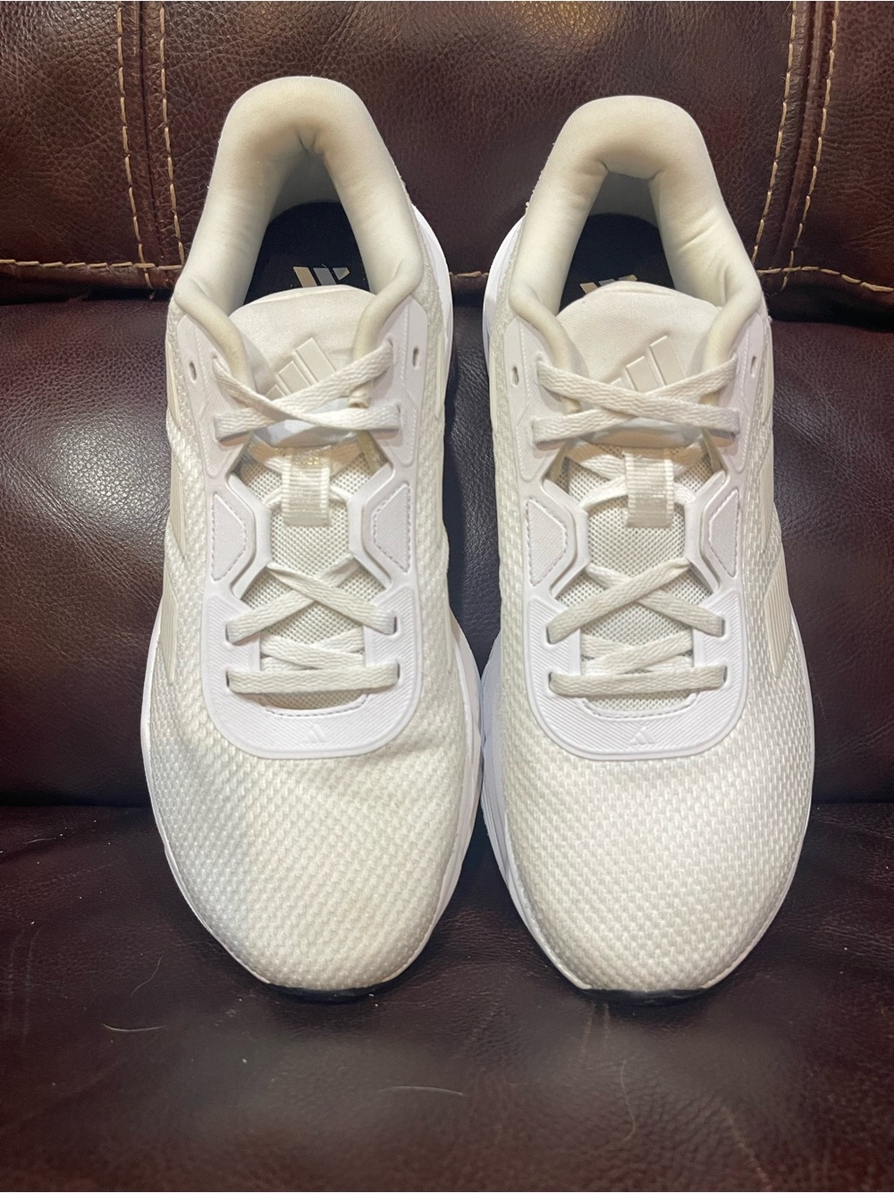 ADIDAS Women's White Athletic Running Shoes 9M